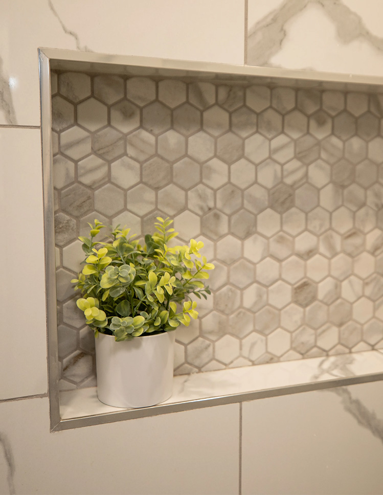 Bathroom Tile Detailing