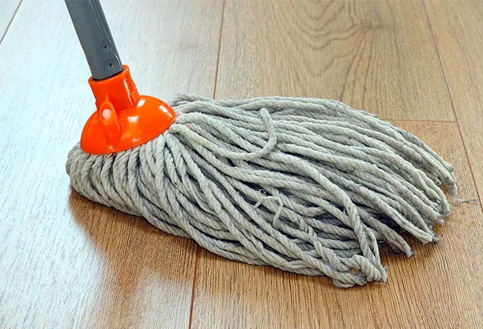Cleaning hardwood flooring